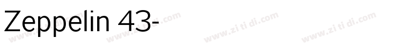 Zeppelin 43字体转换